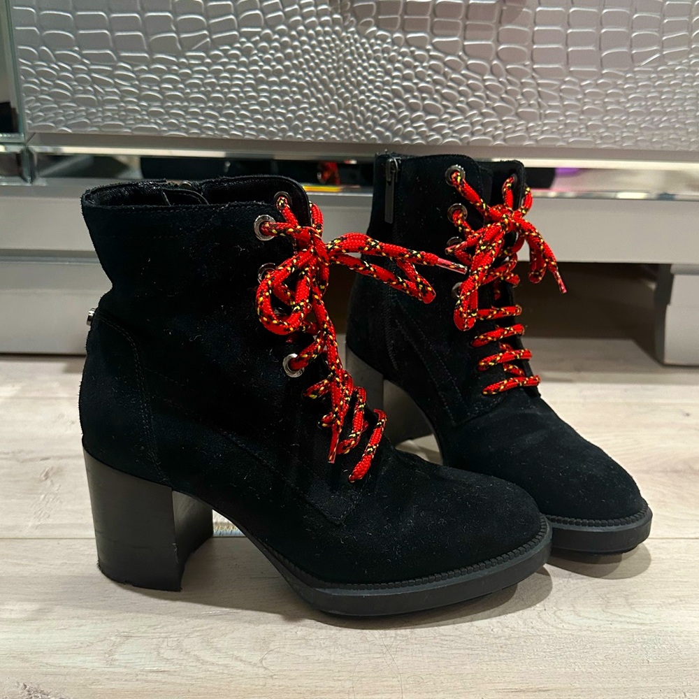 Aquatalia Black Suede Booties